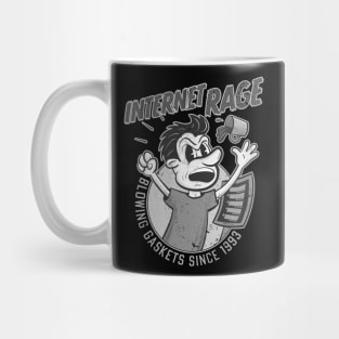 Internet Rage in Grayscale Mug